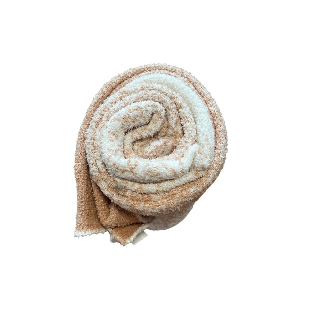 Threshold Reversible Ombre Cozy Feathery-Knit Throw Blanket Blush Pink Cream - Picture 6 of 8